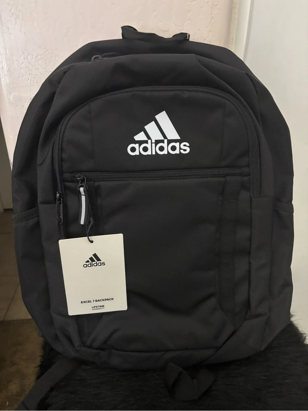 NWT Adidas Excel 7 Black Padded LoadSpring Backpack
